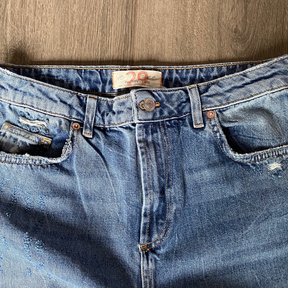 Free People Dakota Ripped Straight Leg Jeans - Picture 13 of 15